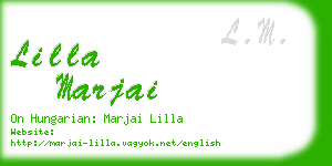 lilla marjai business card
